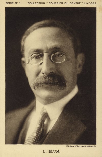 Leon Blum, vers les années 1930 (photo n/b) - Henri Manuel