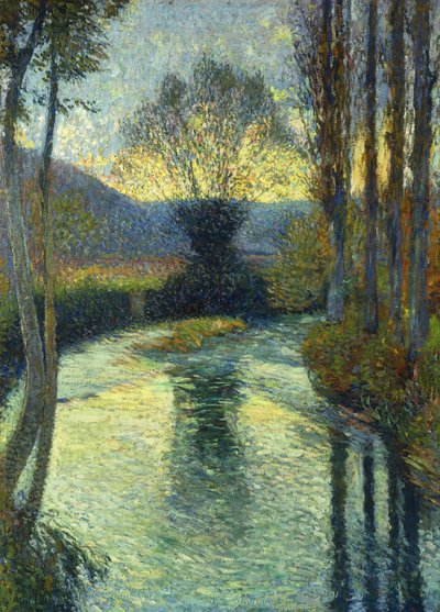 Au bord de la rivière - Henri Martin