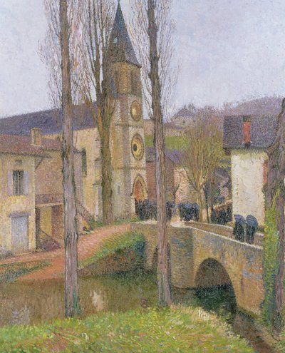 Heure de la messe à Labastide du Vert - Henri Martin