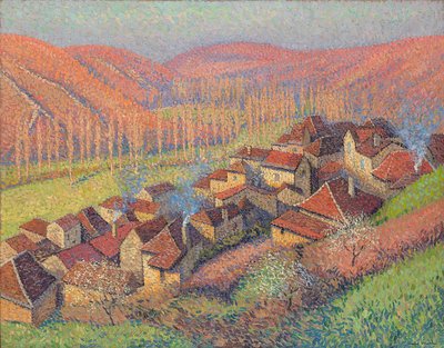 Vue du centre de Labastide du Vert, c.1940 - Henri Martin