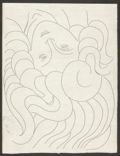 Quelques sonnets : "Avec ses ongles purs...", planche 25 des Poésies de Mallarmé - Henri Matisse