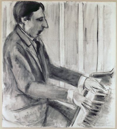 Alfred Cortot (plume, encre et aquarelle) - Henri Matisse