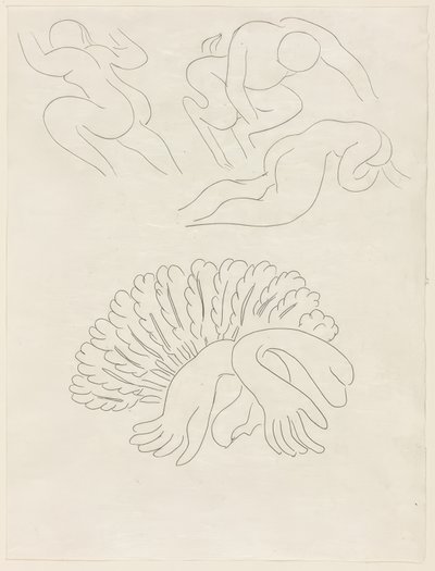 Autre Eventail, de Mademoiselle Mallarmé, plate 21 from Poesies de Mallarmé - Henri Matisse