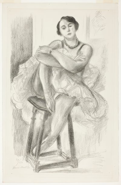 Danseuse assise sur un tabouret, extrait de Ten Dancers - Henri Matisse