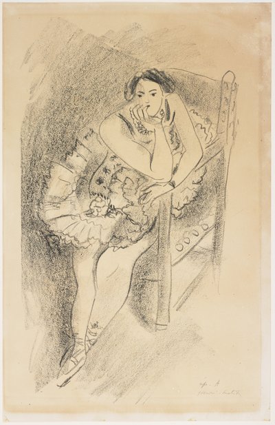 Danseuse au fauteuil en bois - Henri Matisse
