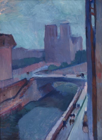 La cathédrale Notre-Dame de Paris en fin d