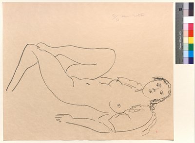 Femme nue couchée, les jambes pliées - Henri Matisse