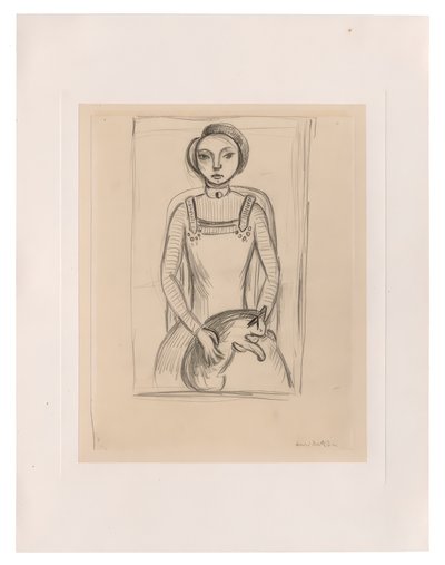 Fille avec un chat - Henri Matisse