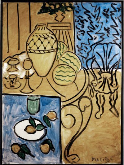Intérieur, jaune et bleu - Henri Matisse