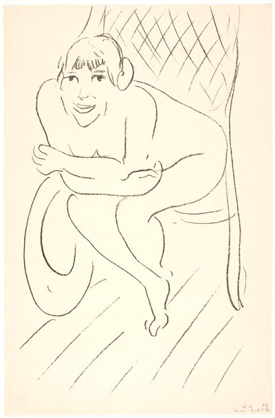 Femme nue dans un fauteuil à bascule - Henri Matisse