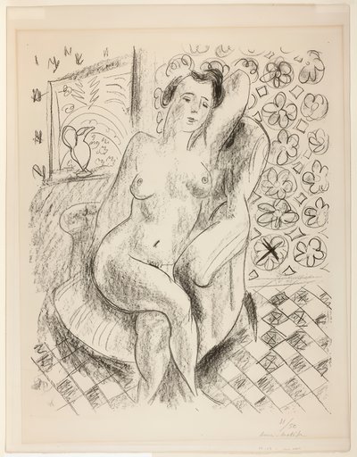 Nu dans un fauteuil, sur fond de moucharabieh - Henri Matisse