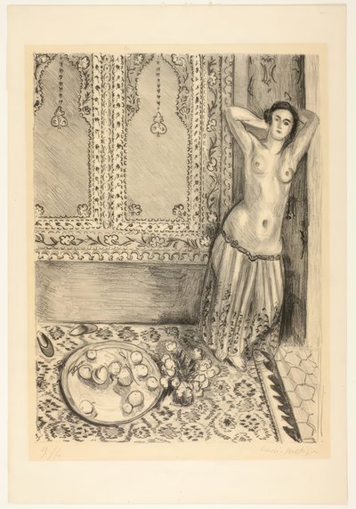 Odalisque debout avec plateau de fruits - Henri Matisse