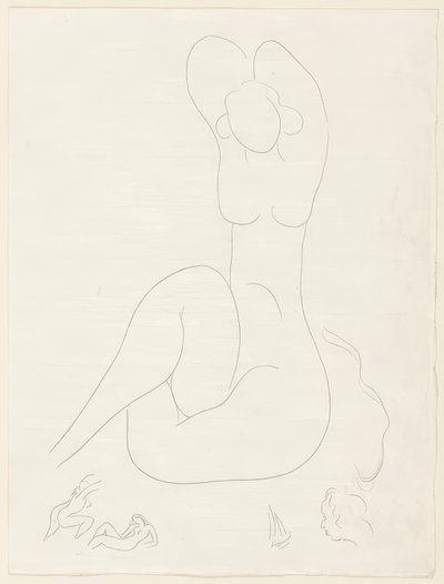 Plusieurs Sonnets: "Quelle soie...", plate 28 from Poesies de Mallarmé - Henri Matisse