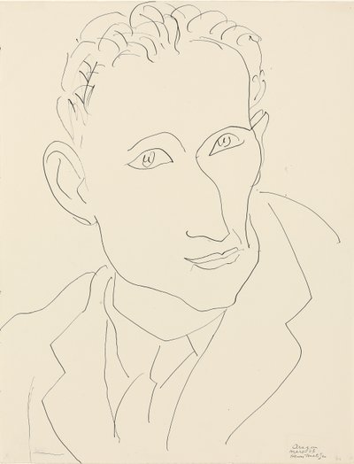 Portrait de Louis Aragon - Henri Matisse