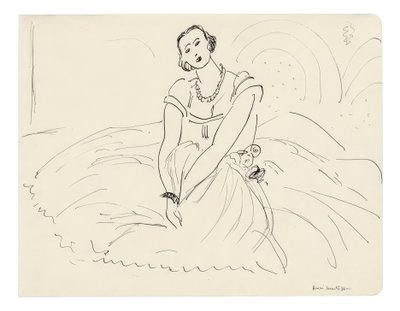 Femme assise avec une robe à jupon - Henri Matisse
