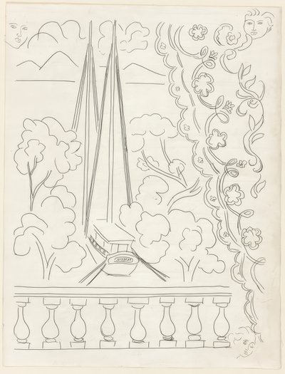 Soupir, planche cinq des Poésies de Mallarmé - Henri Matisse