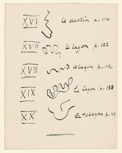 Table des images 4. Extrait de « Jazz ». p. 152 - Henri Matisse