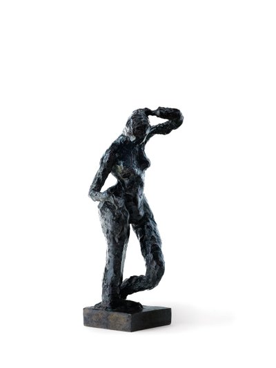 La Danse (Mouvement de danse), conçue en 1911, cette version a été coulée vers 1930 (bronze à patine noire). - Henri Matisse