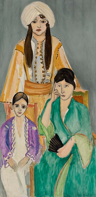 Les Trois sœurs sur fond gris (Three Sisters with Grey Background) - Henri Matisse