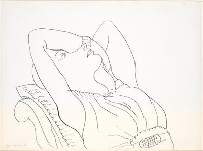 Femme penchée en arrière, les bras au-dessus de la tête, demi-figure - Henri Matisse