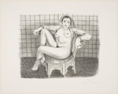 Jeune hindou assis nu sur une chaise - Henri Matisse