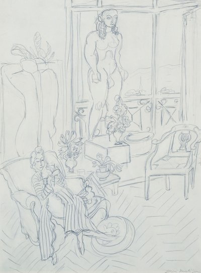 Femme dans un intérieur ; Hôtel Regina, Cimiez, Nice - Henri Matisse