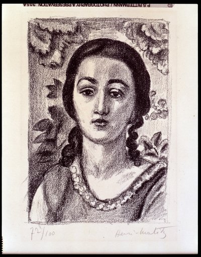 Jeune fille aux boucles brunes - Henri Matisse