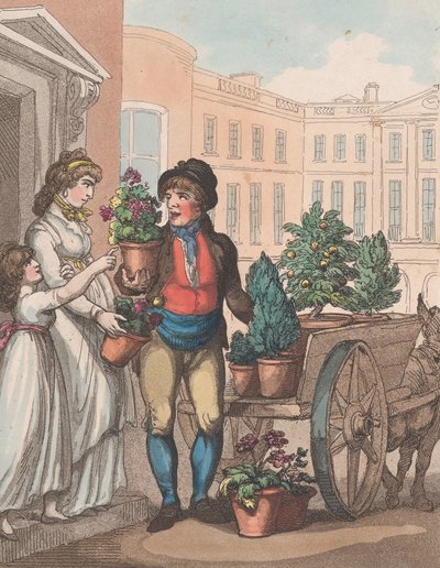 Les cris de Londres, No. 6: Tout pousse, voici des fleurs, 1er mars 1799 - Henri Merke