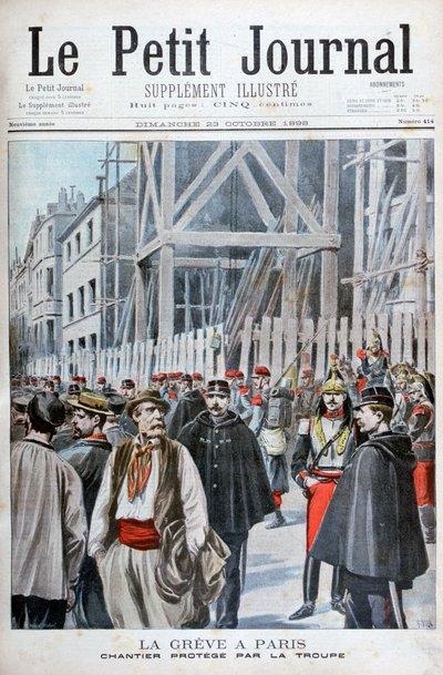 Une grève à Paris, 1898 - Henri Meyer