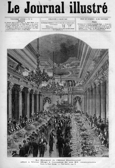 Banquet offert à Victor Hugo à l