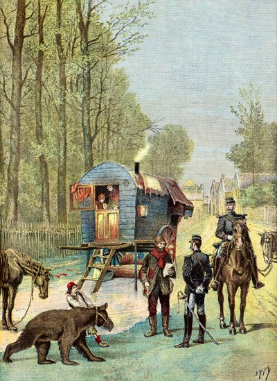 Recensement des Bohémiens par la gendarmerie - Henri Meyer