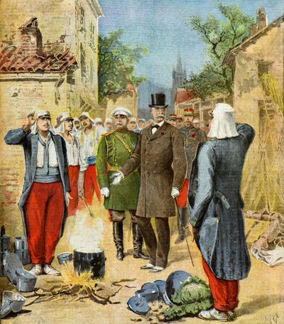 Félix Faure aux grandes manœuvres, 1895 (Illustration) - Henri Meyer