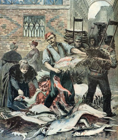 Marché aux poissons à Paris - Henri Meyer
