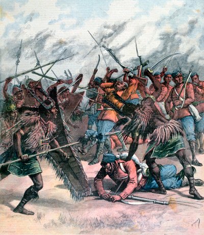 Insurrection à Manpur, Inde, 1891 - Henri Meyer