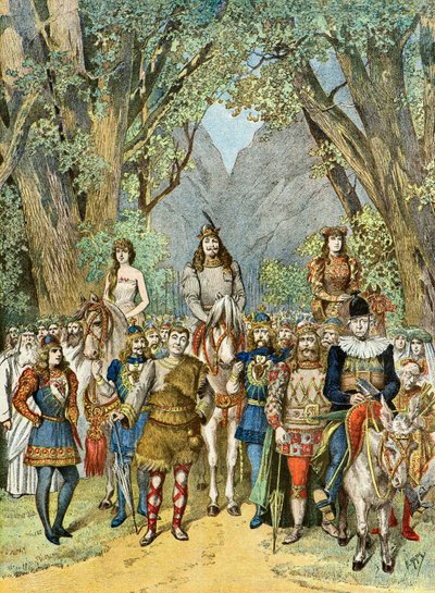 La troupe du theatre des varietes a paris,1895 (Illustration) - Henri Meyer