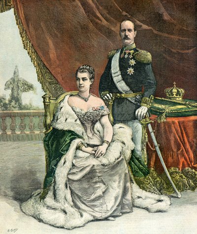 Portrait du roi Georges Ier de Grèce - Henri Meyer