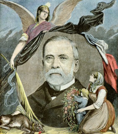 Portrait de Louis Pasteur,1895 (Illustration) - Henri Meyer