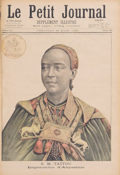 Portrait de Taytu Betul (c.1851-1918) Impératrice d