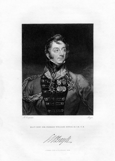 Sir Charles William Doyle, général britannique, 1829 - Henri Meyer