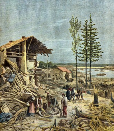 La catastrophe de Bouzey, 1895 (Illustration) - Henri Meyer