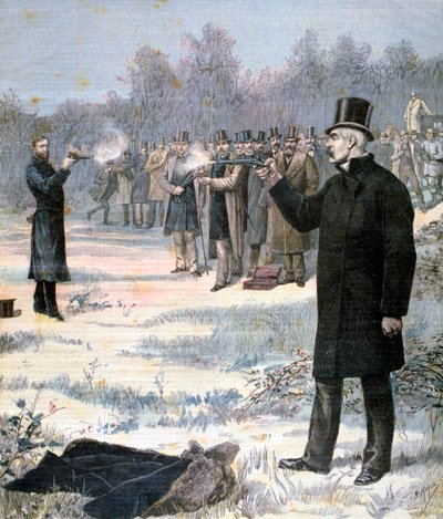 Le duel entre Paul Déroulède et Georges Clemenceau, 1893 - Henri Meyer
