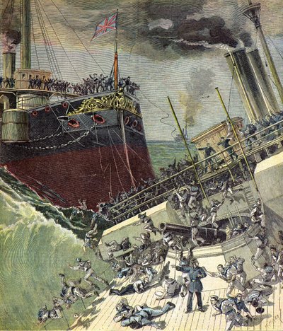 Le navire anglais HMS Camperdown - Henri Meyer