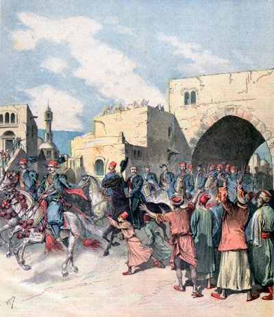 Le consul français arrive à Bethléem pendant les festivités de Noël, 1892 - Henri Meyer