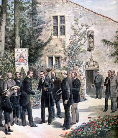 Le Grand-Duc Constantin de Russie visitant la maison de Jeanne d