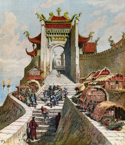 Vue de la porte de Shanghai - Henri Meyer