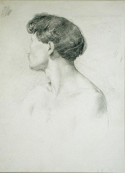 Homme de profil - Henri Michel Antoine Chapu