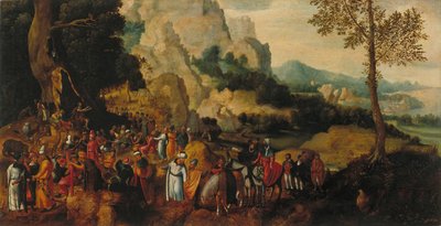 Paysage avec Saint Jean-Baptiste prêchant - Henri Patinier de