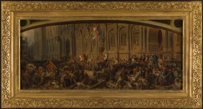 Lamartine repoussant le drapeau rouge à l