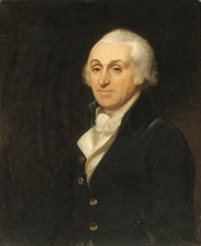 Portrait de Thomas Harley, mi-longueur, en manteau bleu et gilet blanc - Henri Pierre Danloux