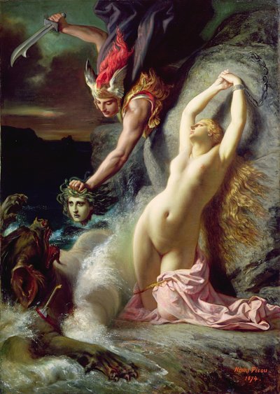 Andromède enchaînée au rocher, 1874 - Henri Pierre Picou
